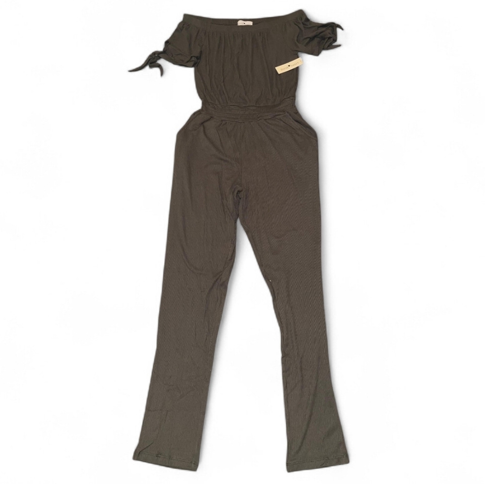 ✨ Olive Off-Shoulder Jumpsuit | New With Tags ✨ - Picture 2 of 2